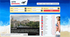 Desktop Screenshot of letni-dovolene.cz