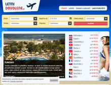 Tablet Screenshot of letni-dovolene.cz